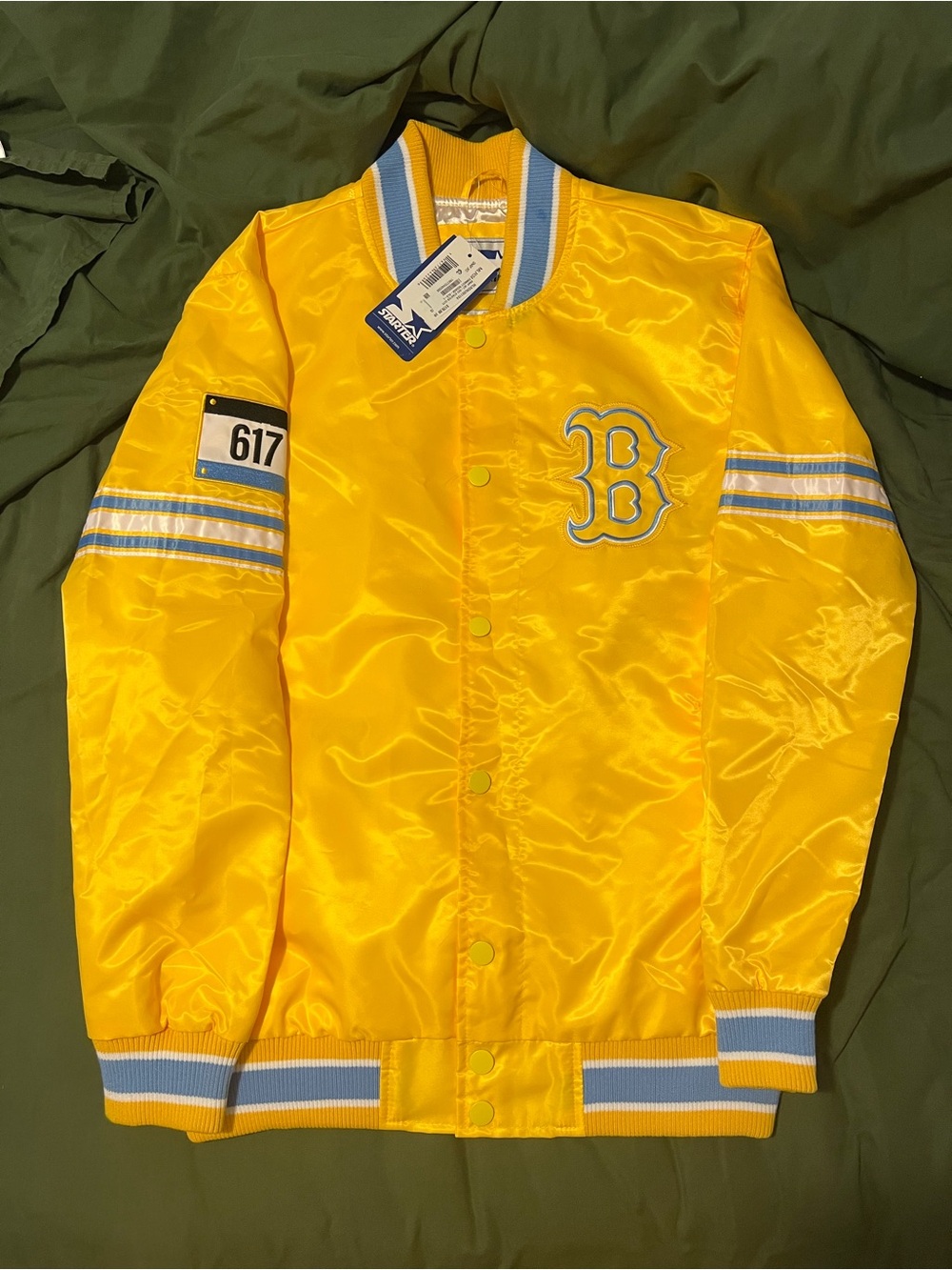 Starter Boston Red Sox City Connect Yellow Jacket L
